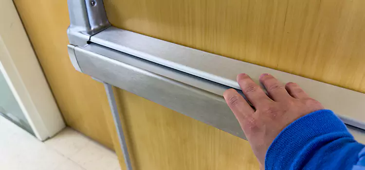 Installing a Push Bar on a Door Largo